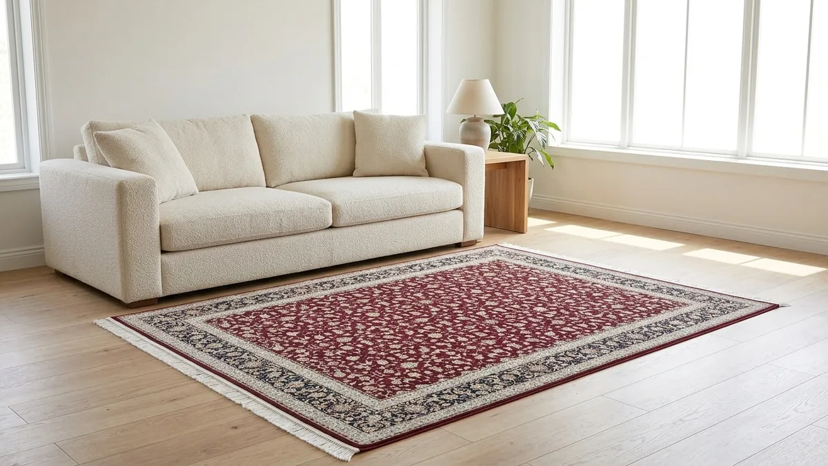 مبل کرم با چه فرشی ست میشه؟ ۹ رنگ فرش + جدول انتخاب