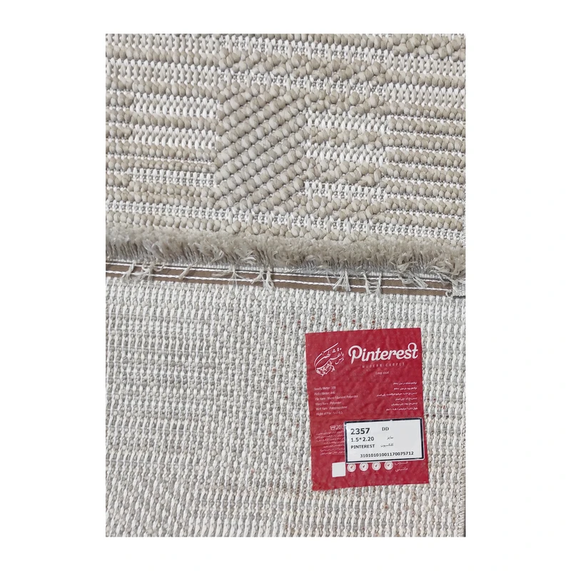 فرش نقش کهن طرح مدرن کد 2357، 320 شانه، رنگ کرم – تصویر 12