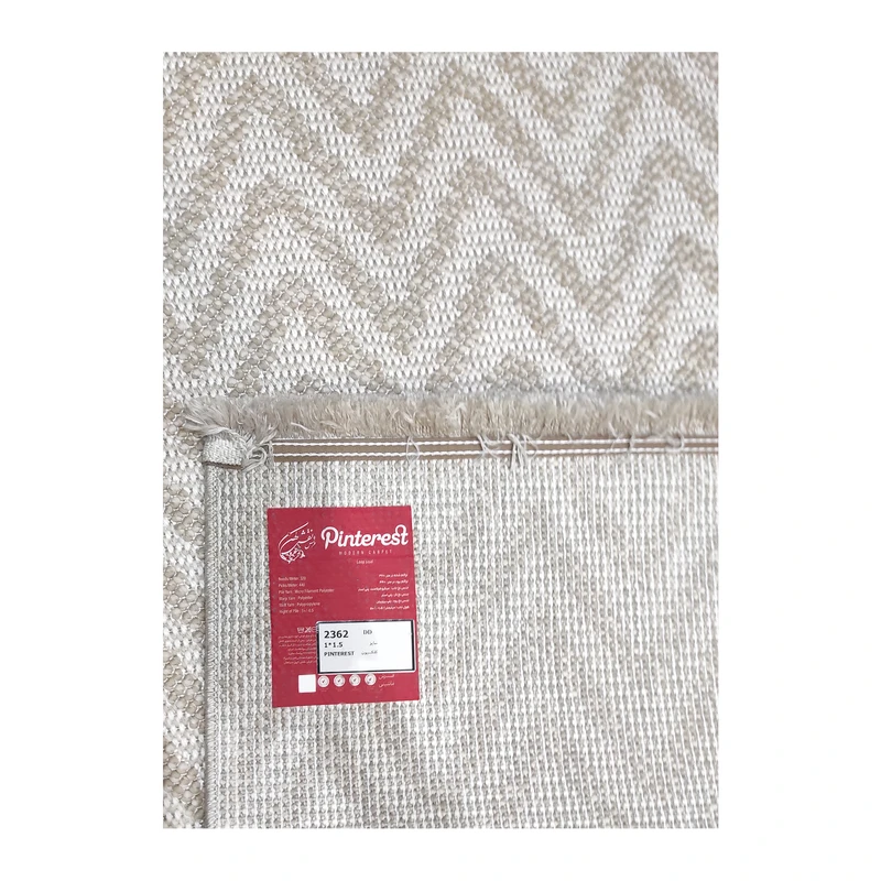 فرش نقش کهن طرح مدرن کد 2362، 320 شانه، رنگ کرم – تصویر 6