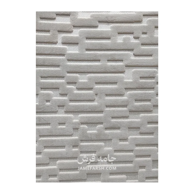 فرش آرمانی دلوکس طرح مدرن کد 5107، 420 شانه، رنگ موکا – تصویر 3