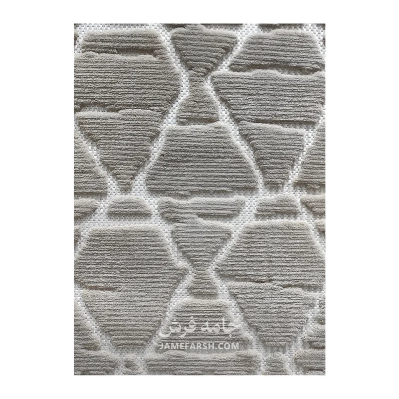 فرش آرمانی دلوکس طرح مدرن کد 5110، 420 شانه، رنگ قهوه‌ای – تصویر 3