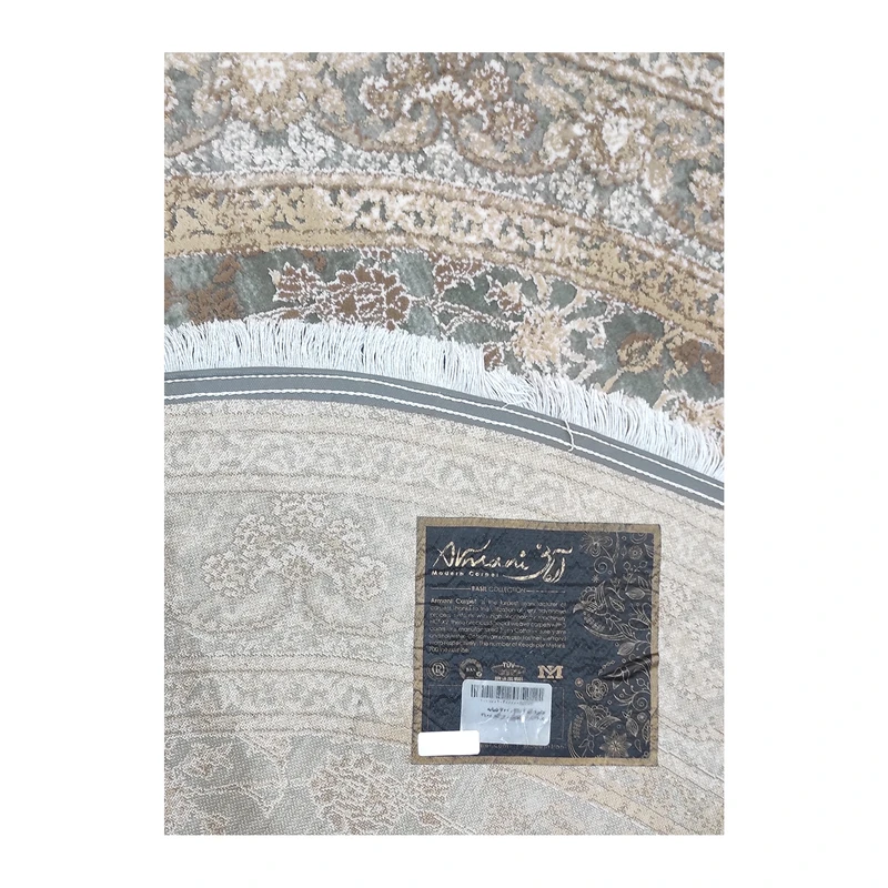 فرش آرمانی طرح مدرن کد 7102، 700 شانه، رنگ طوسی – تصویر 11
