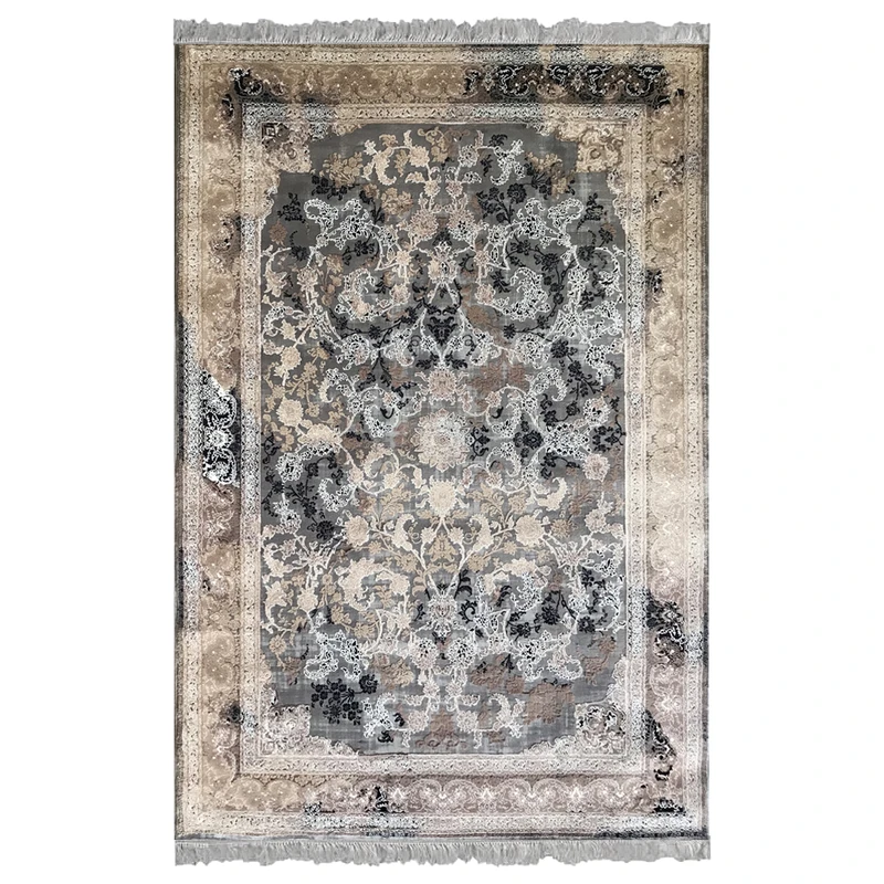 فرش آرمانی طرح مدرن کد 7101، 700 شانه، رنگ طوسی – تصویر 2