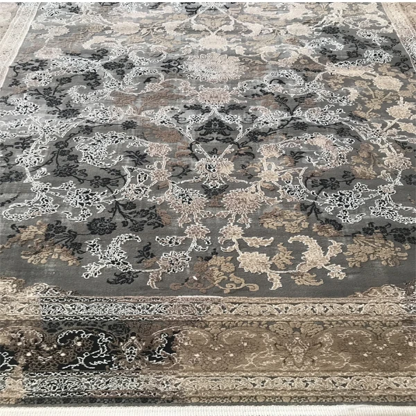 فرش آرمانی طرح مدرن کد 7101، 700 شانه، رنگ طوسی – تصویر 3