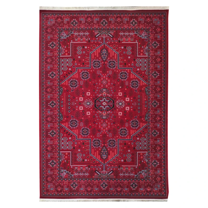 فرش آرمانی فرح بلوچی کد 1266، 1200 شانه، رنگ لاکی – تصویر 2