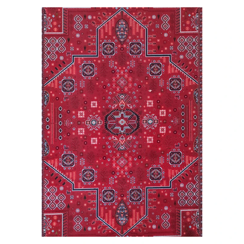 فرش آرمانی فرح بلوچی کد 1266، 1200 شانه، رنگ لاکی – تصویر 3