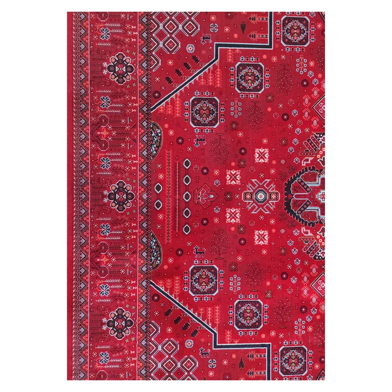 فرش آرمانی فرح بلوچی کد 1266، 1200 شانه، رنگ لاکی – تصویر 6