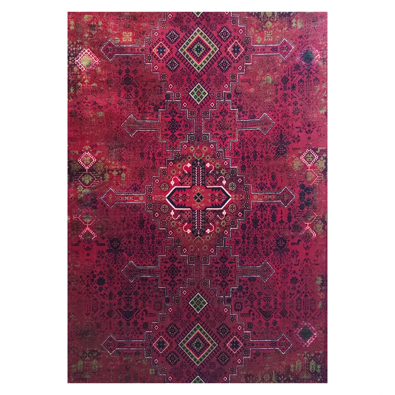 فرش آرمانی بلوچی کد 1267، 1200 شانه، رنگ لاکی – تصویر 3
