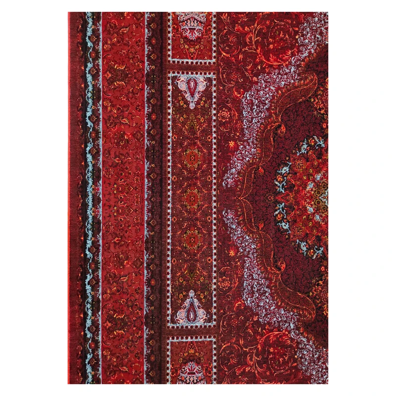 فرش آرمانی بلوچی کد 1263، 1200 شانه، رنگ لاکی – تصویر 5