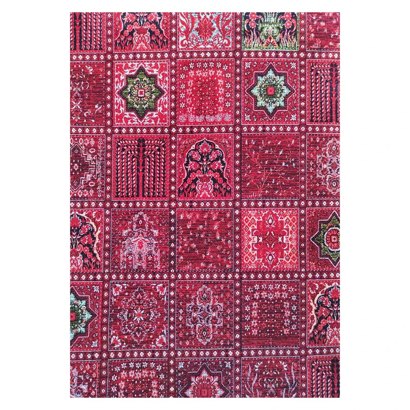 فرش آرمانی بلوچی کد 1253، 1200 شانه، رنگ لاکی – تصویر 4