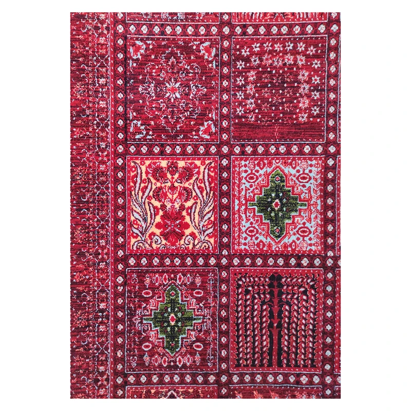 فرش آرمانی بلوچی کد 1253، 1200 شانه، رنگ لاکی – تصویر 7
