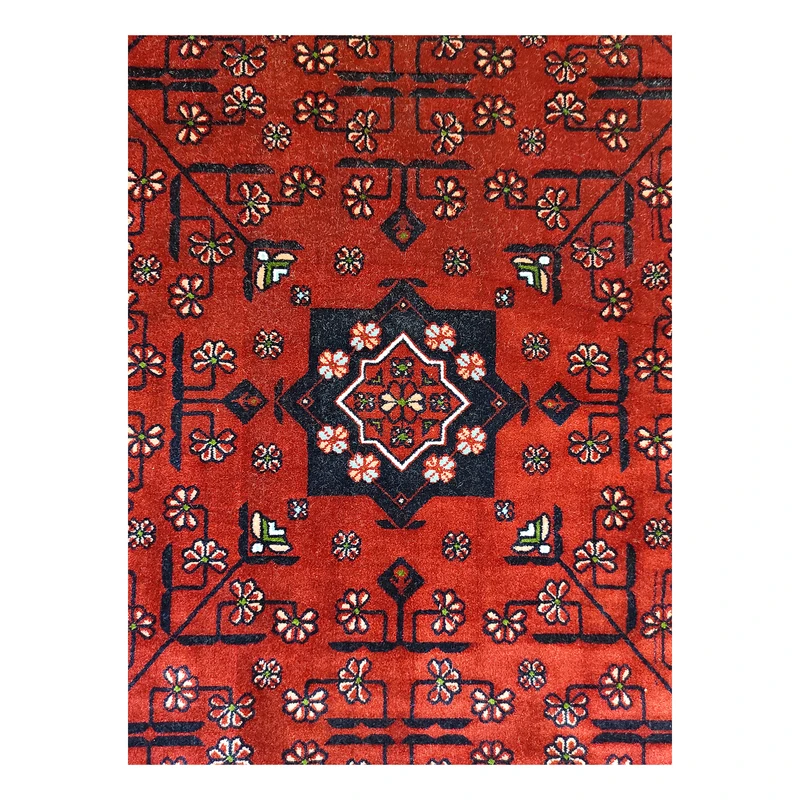فرش آرمانی بلوچی کد 1203، 1200 شانه، رنگ لاکی – تصویر 6
