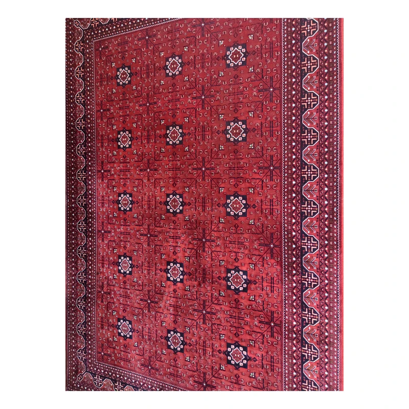 فرش آرمانی بلوچی کد 1203، 1200 شانه، رنگ لاکی – تصویر 8