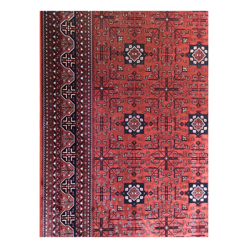 فرش آرمانی بلوچی کد 1203، 1200 شانه، رنگ لاکی – تصویر 9
