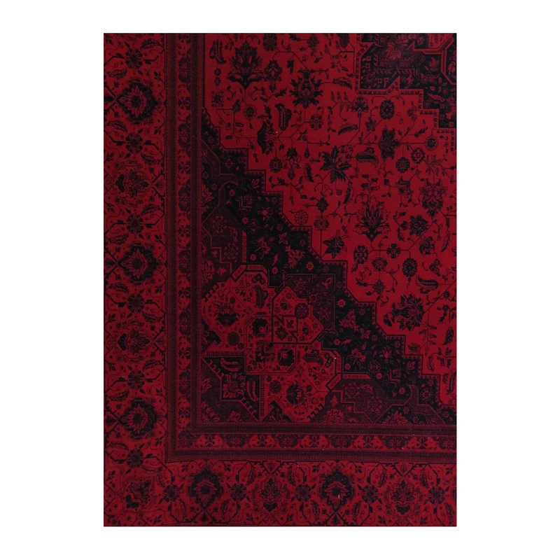 فرش آرمانی فرح بلوچی کد 1257، 1200 شانه، رنگ لاکی – تصویر 12