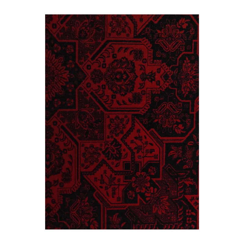 فرش آرمانی فرح بلوچی کد 1257، 1200 شانه، رنگ لاکی – تصویر 4