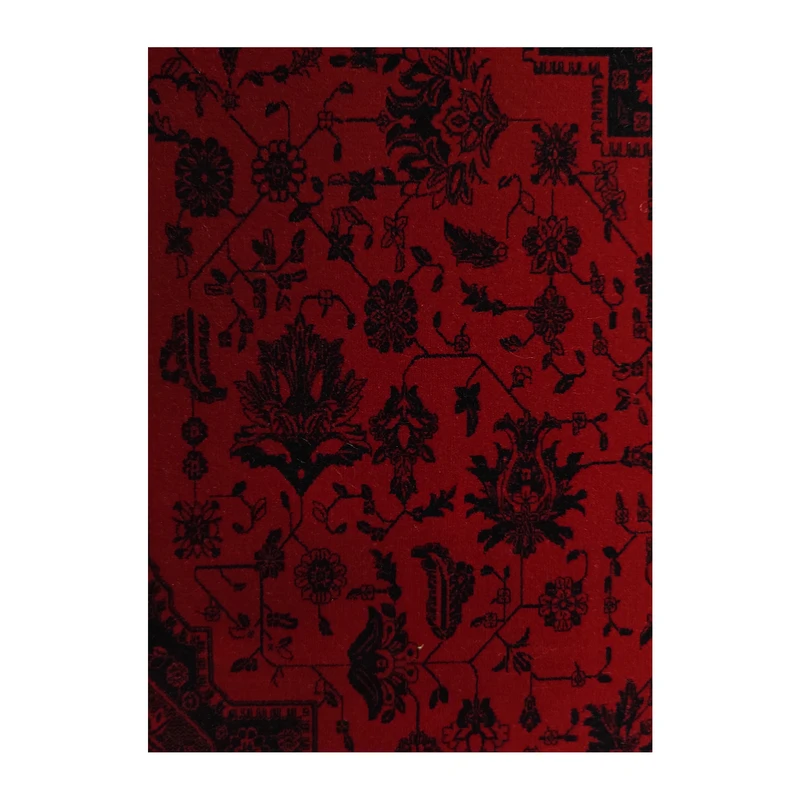 فرش آرمانی فرح بلوچی کد 1257، 1200 شانه، رنگ لاکی – تصویر 7