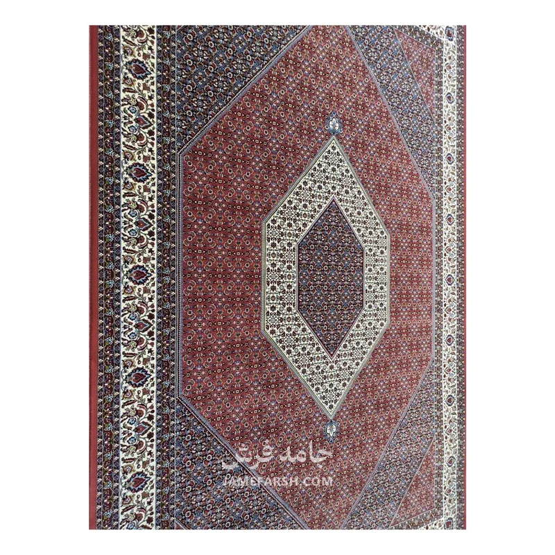 فرش توس مشهد ماهی بیجار کد ماهی بیجار، 700 شانه، رنگ مسی – تصویر 7