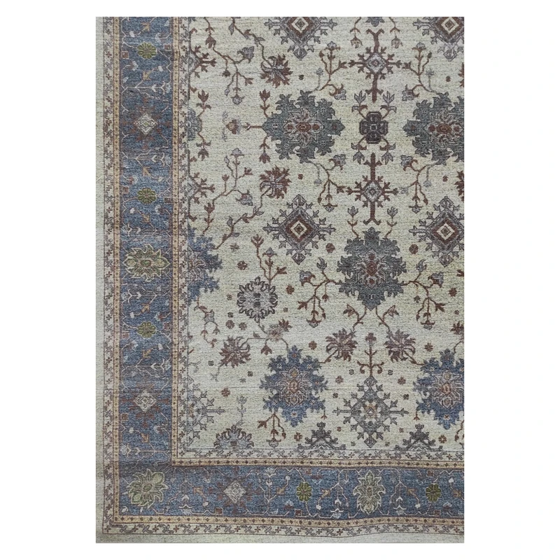 فرش بهراد سلطان‌آباد کد 1032، 700 شانه، رنگ کرم – تصویر 6