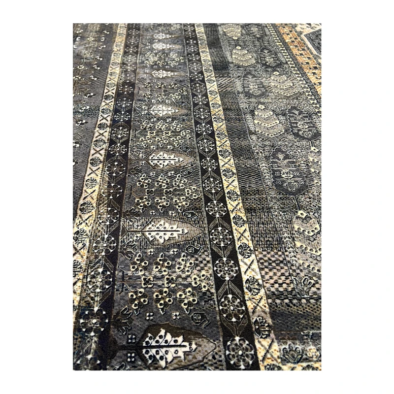 فرش محتشم هلنا درختی کد 0040، 1200 شانه، رنگ دودی – تصویر 6