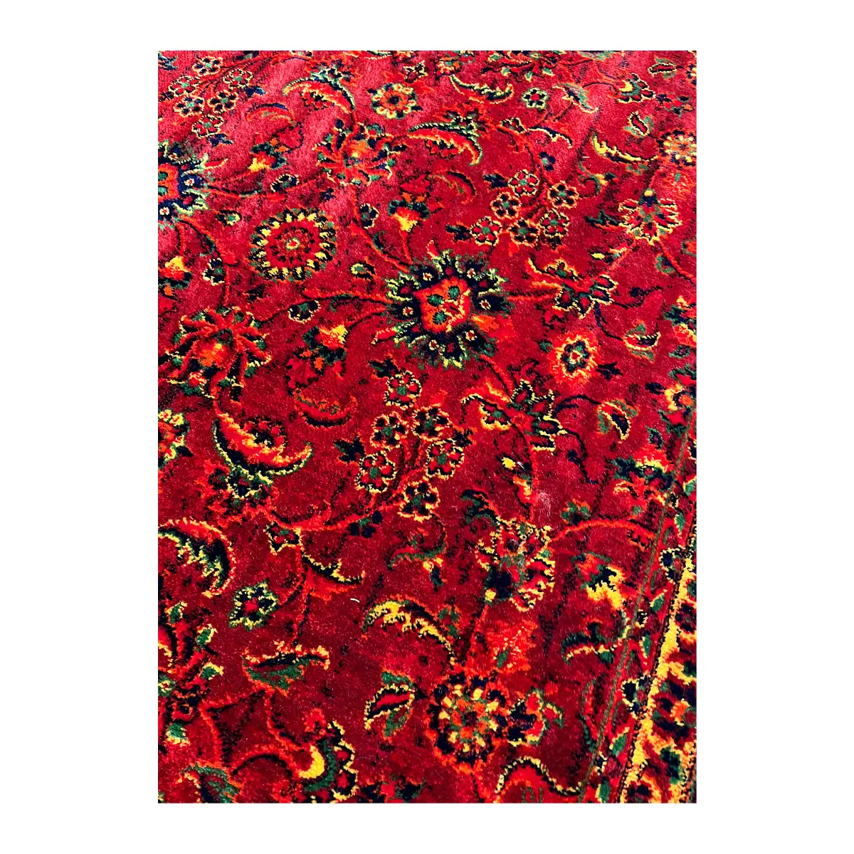 فرش نقش کهن هرمس بلوچی کد 6059، 500 شانه، رنگ لاکی – تصویر 4