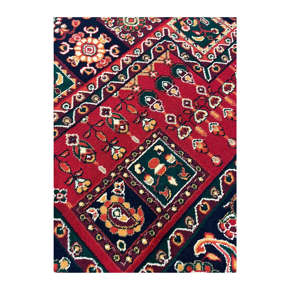 فرش بزرگمهر بلوچی کد 78173، 700 شانه، رنگ لاکی – تصویر 9