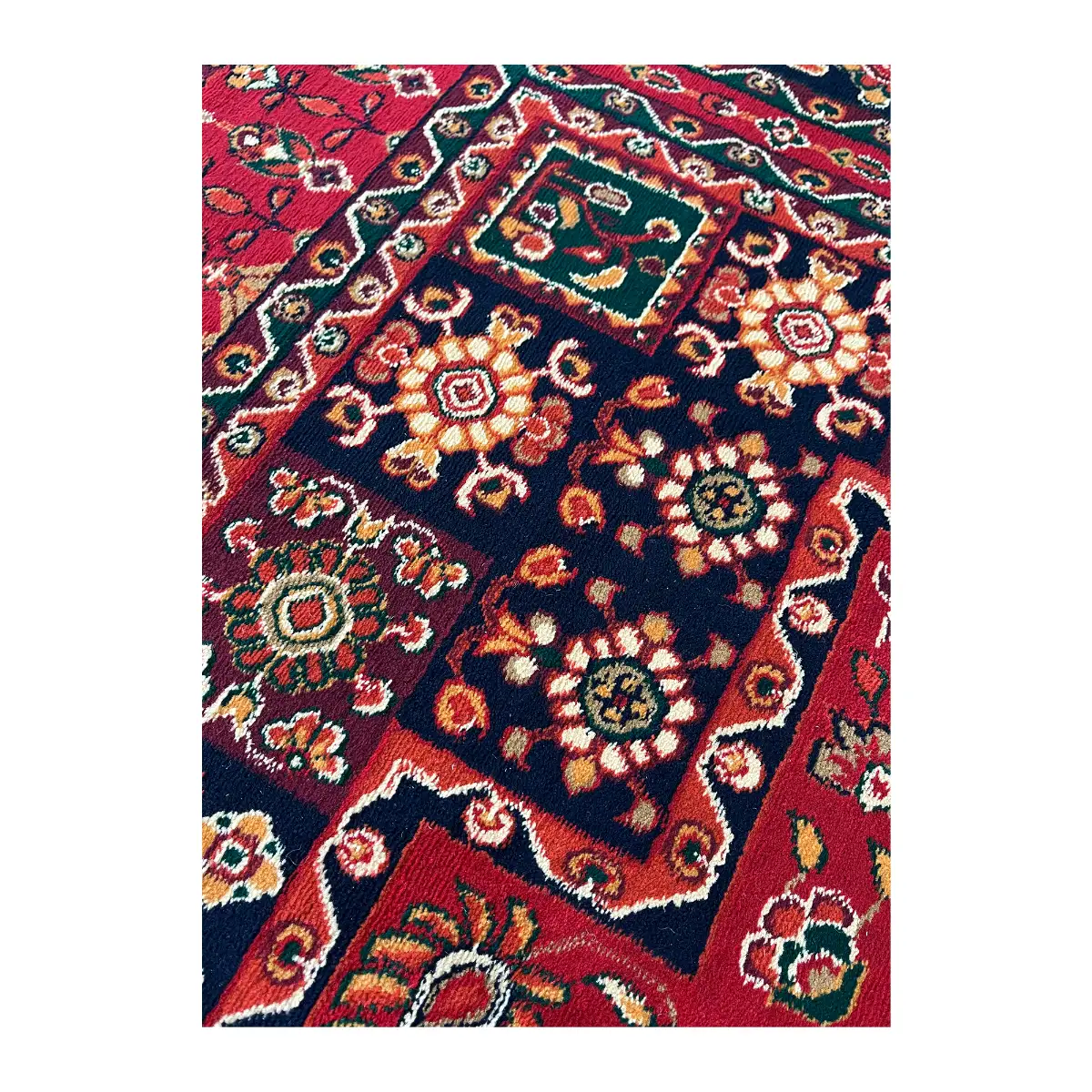 فرش بزرگمهر بلوچی کد 78173، 700 شانه، رنگ لاکی – تصویر 10