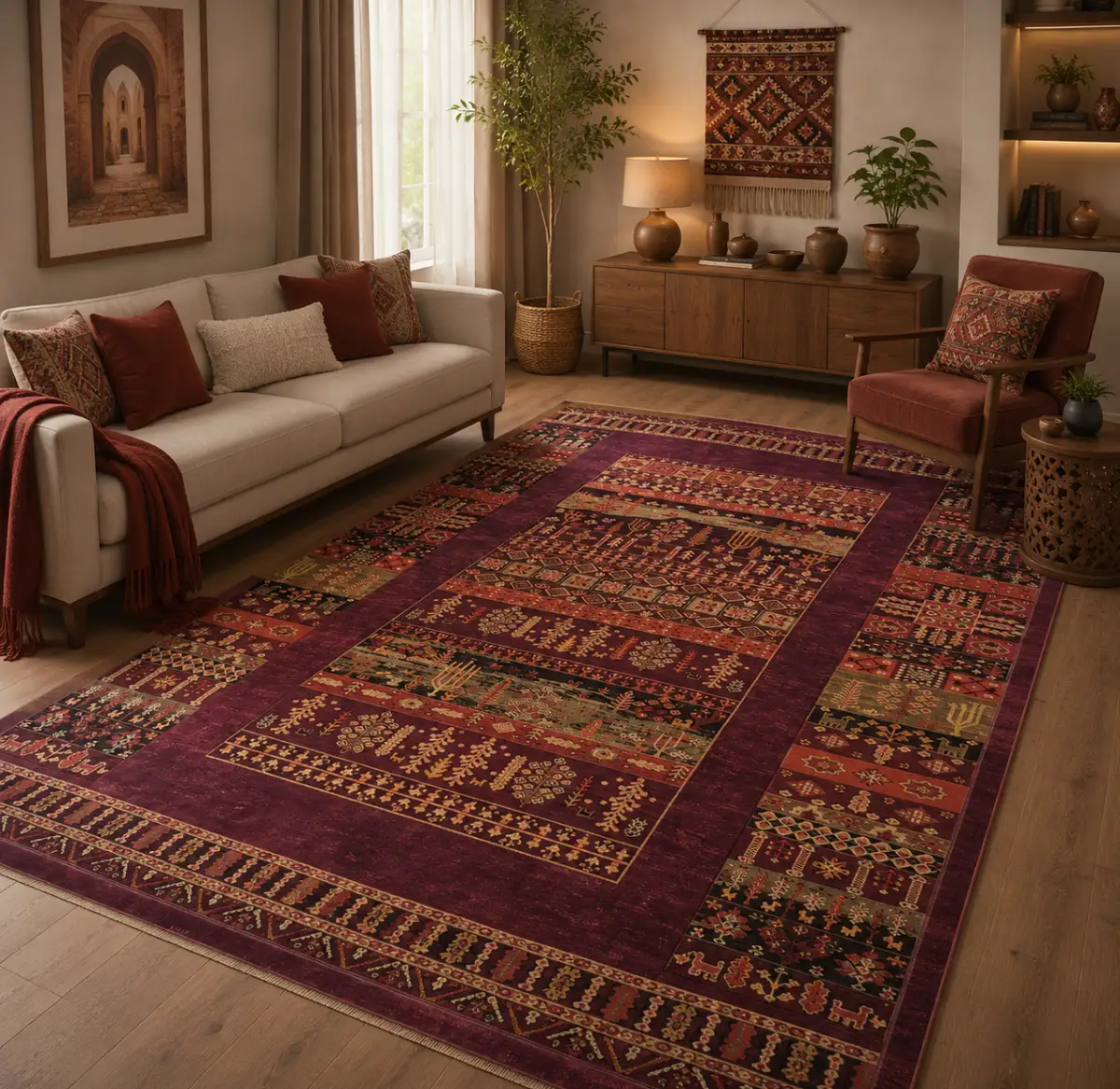 فرش شرابی