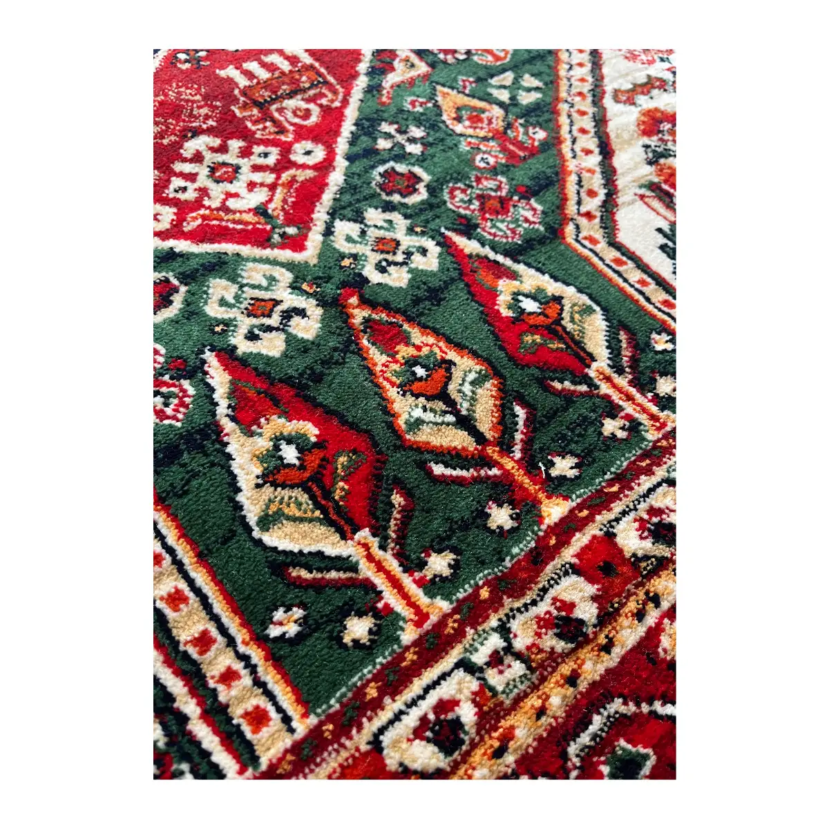 فرش نقش کهن هرمس بلوچی کد 6656، 500 شانه، رنگ گندمی – تصویر 5