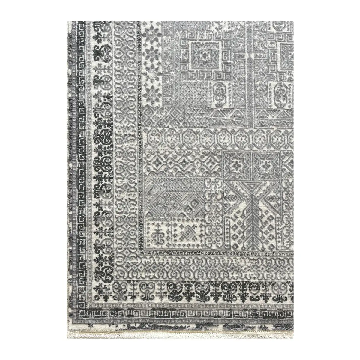 فرش آرمانی دوونا طرح مدرن کد 5607، 420 شانه، رنگ طوسی – تصویر 14