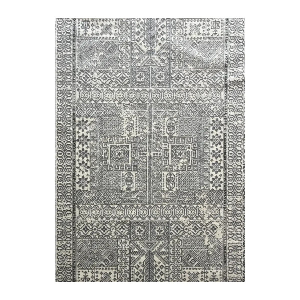 فرش آرمانی دوونا طرح مدرن کد 5607، 420 شانه، رنگ طوسی – تصویر 3