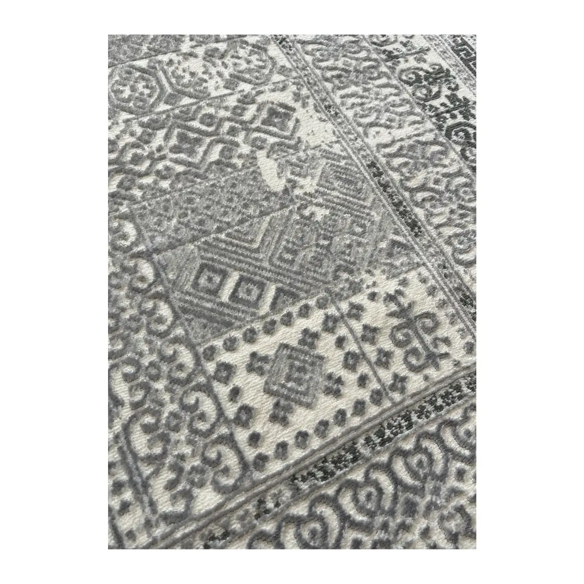 فرش آرمانی دوونا طرح مدرن کد 5607، 420 شانه، رنگ طوسی – تصویر 8