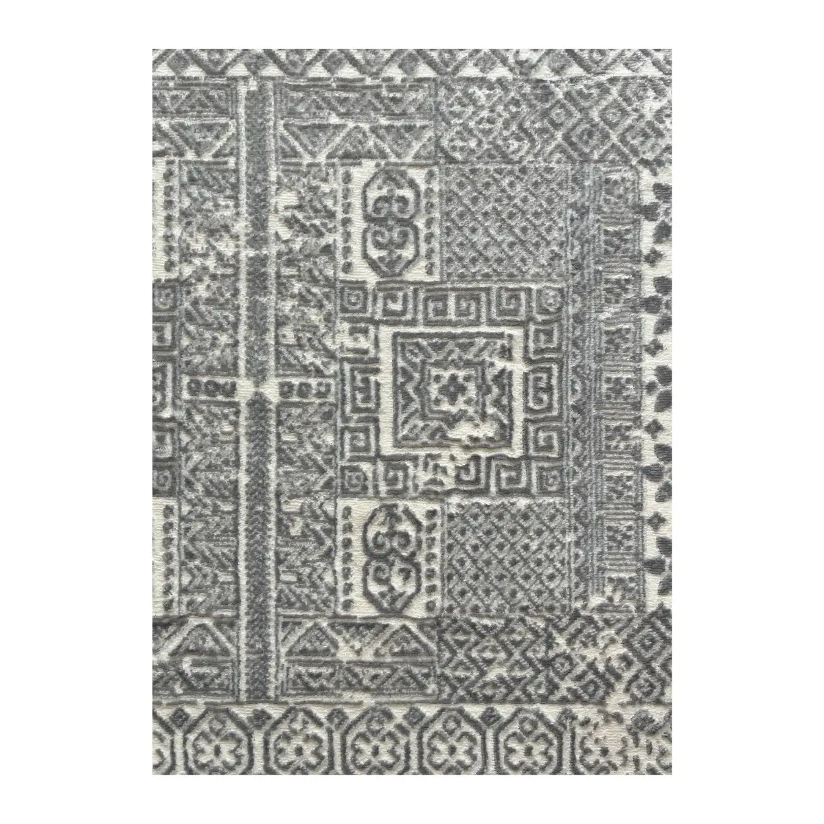 فرش آرمانی دوونا طرح مدرن کد 5607، 420 شانه، رنگ طوسی – تصویر 9