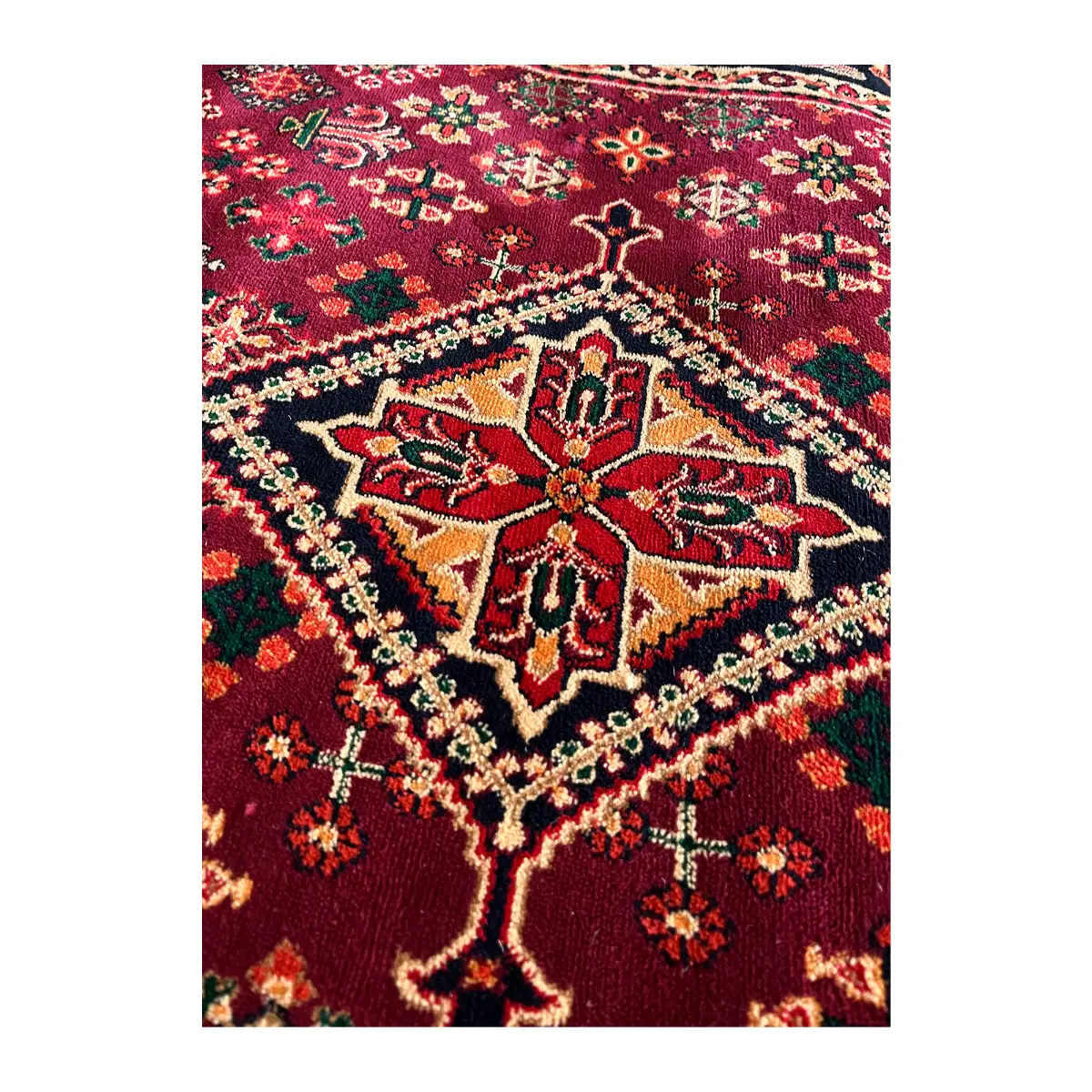 فرش بزرگمهر آریا بلوچی کد 78141، 700 شانه، رنگ شرابی – تصویر 5