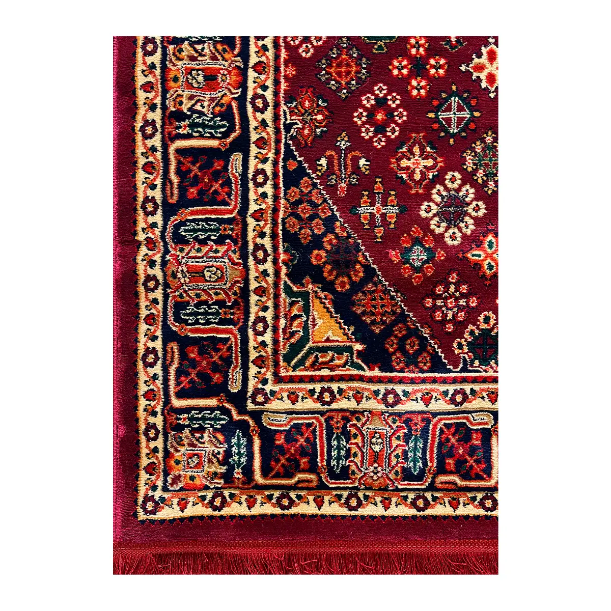 فرش بزرگمهر آریا بلوچی کد 78141، 700 شانه، رنگ شرابی – تصویر 9