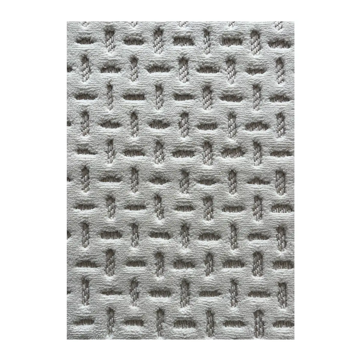 فرش آرمانی دلوکس طرح مدرن کد 5165، 420 شانه، رنگ کرم – تصویر 3