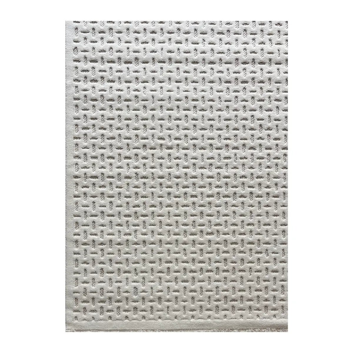 فرش آرمانی دلوکس طرح مدرن کد 5165، 420 شانه، رنگ کرم – تصویر 10