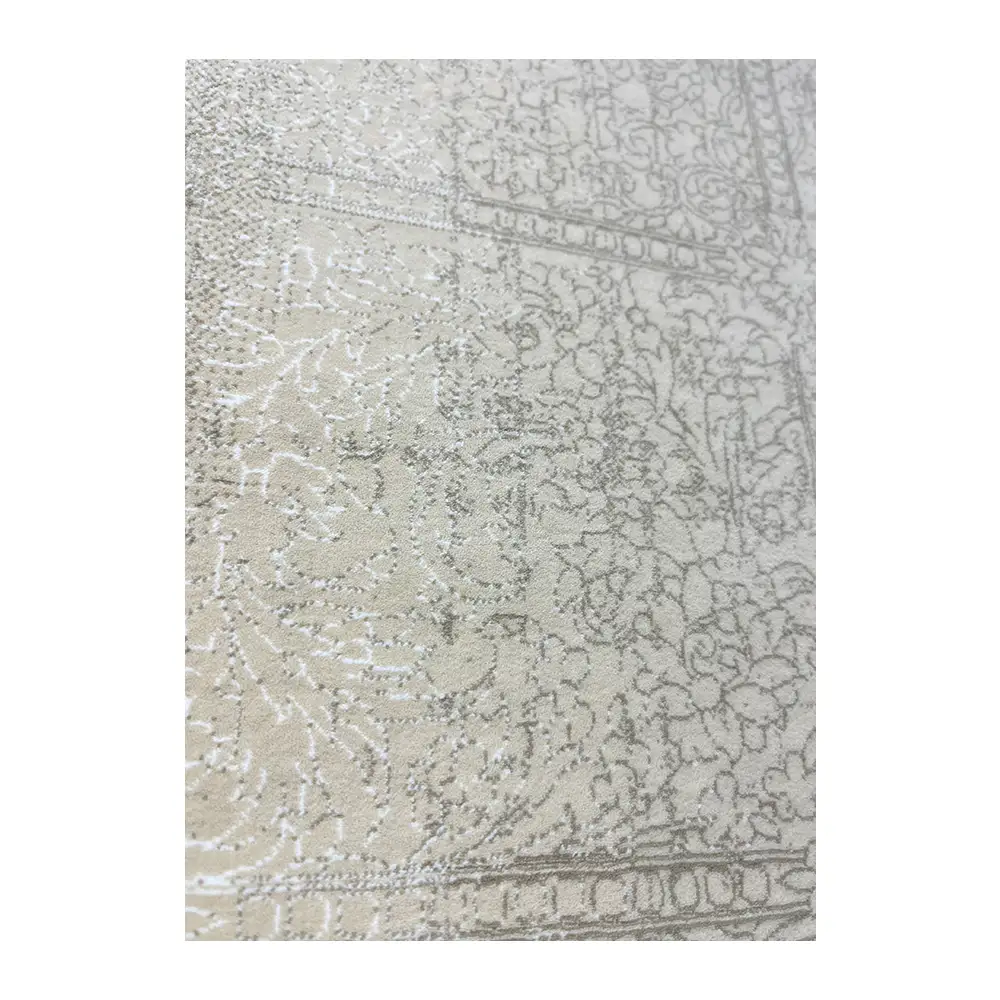 فرش مشهد وینتیج (کهنه‌نما) کد 815603، 1500 شانه، رنگ بژ – تصویر 14