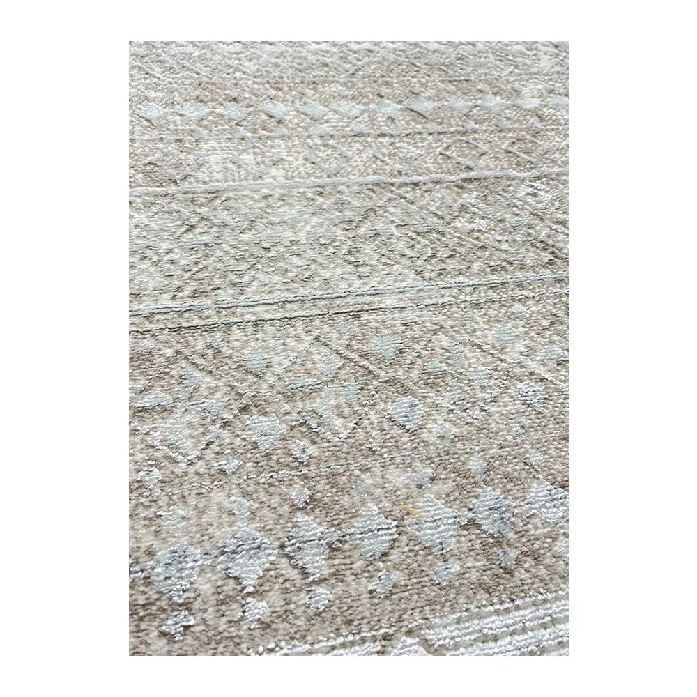 فرش آرمانی دوونا طرح مدرن کد 5615، 420 شانه، رنگ کرم – تصویر 8