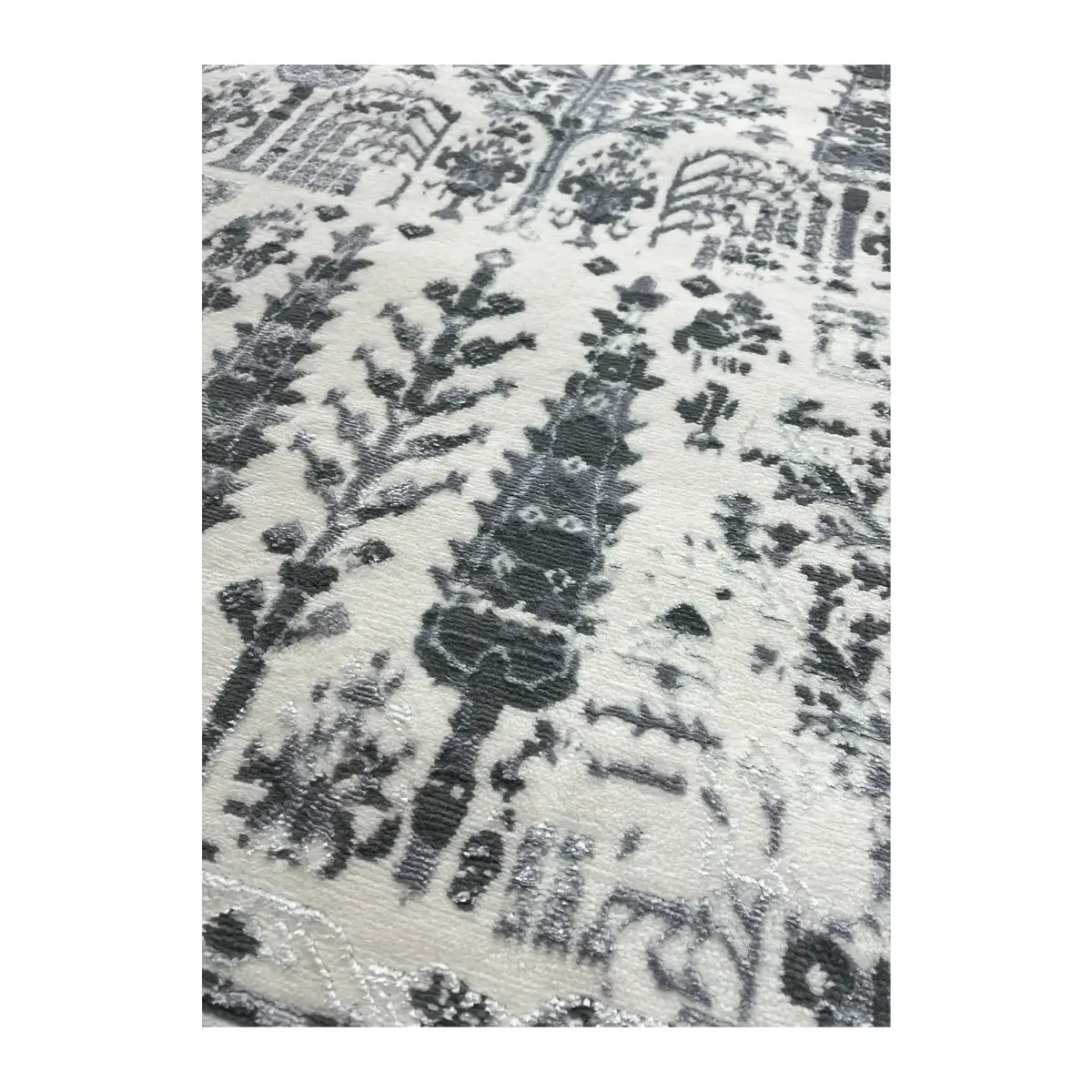 فرش آرمانی دوونا درختی کد 5605، 420 شانه، رنگ کرم – تصویر 6