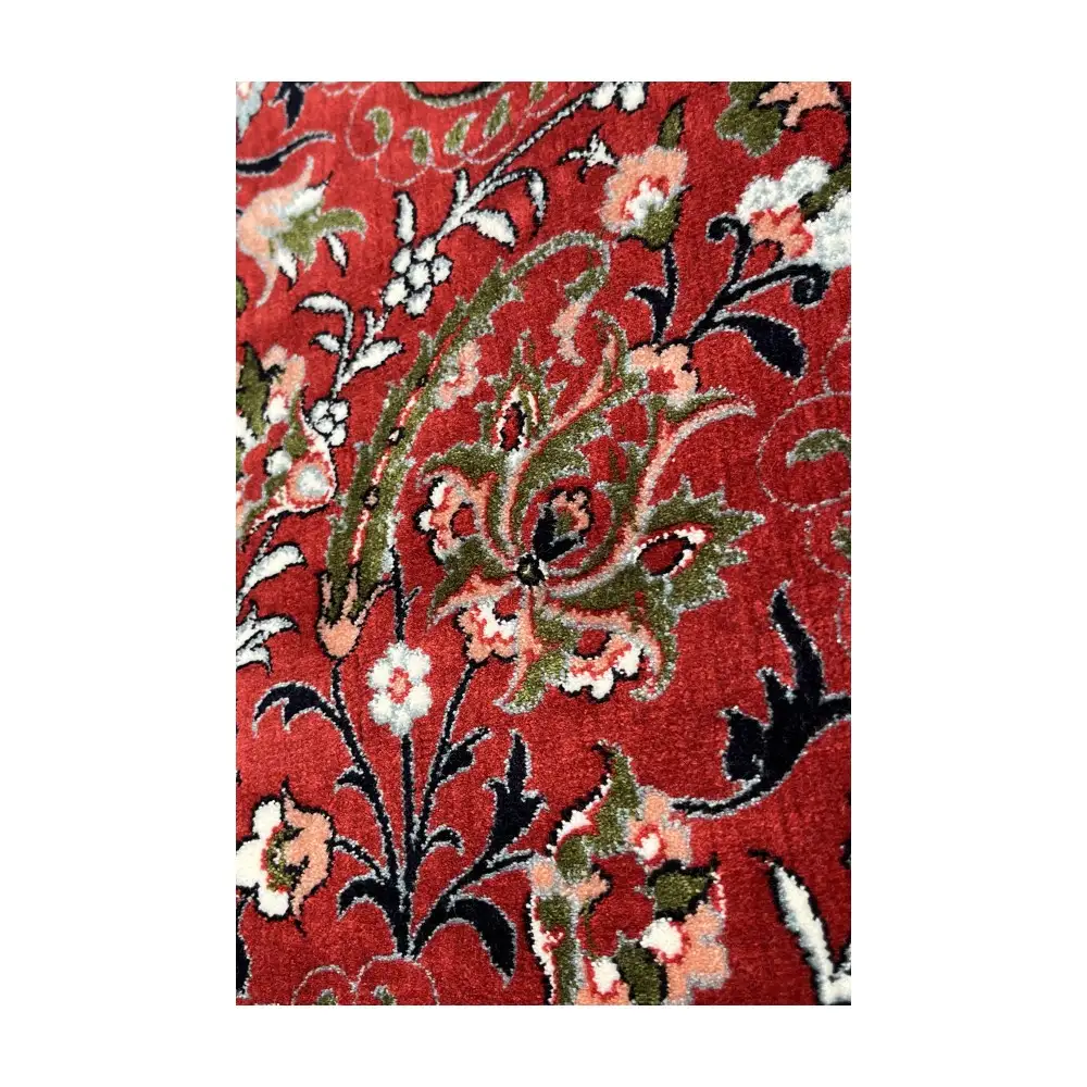 فرش آرمانی فرح افشان کد 1276، 1200 شانه، رنگ لاکی – تصویر 13