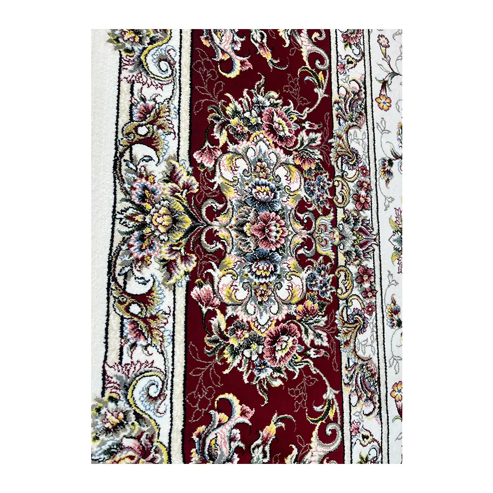 فرش مشهد تبریز کد 803816، 1200 شانه، رنگ کرم – تصویر 15