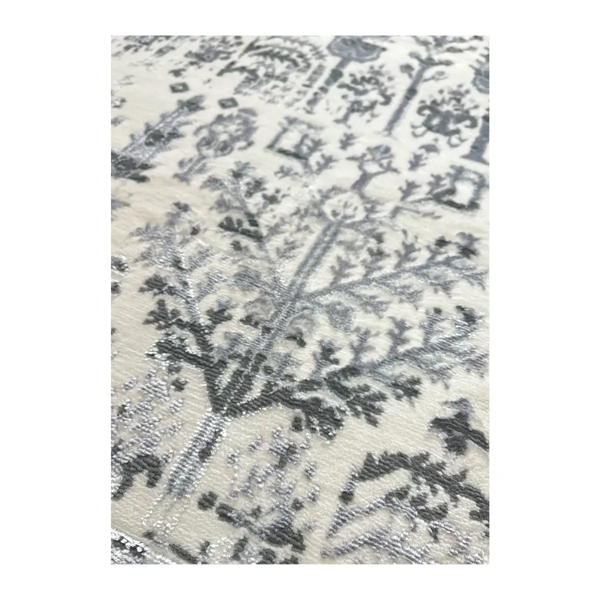 فرش آرمانی دوونا درختی کد 5605، 420 شانه، رنگ کرم – تصویر 7
