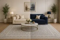 فرش طوسی و فیلی با چه رنگ مبلی ست میشه؟ راهنمای کامل ست کردن