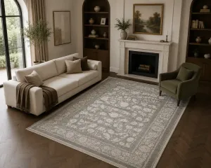 فرش آرمانی طرح مدرن کد 7145 700 شانه تراکم 2100 رنگ طوسی - جامه فرش