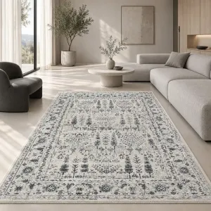 فرش آرمانی دوونا درختی کد 5605 420 شانه تراکم 850 رنگ کرم - جامه فرش