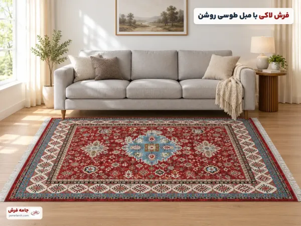 مقاله آموزشی مبل طوسی با چه فرشی ست میشه؟ ۷ رنگ فرش + جدول انتخاب - مجله جامه فرش