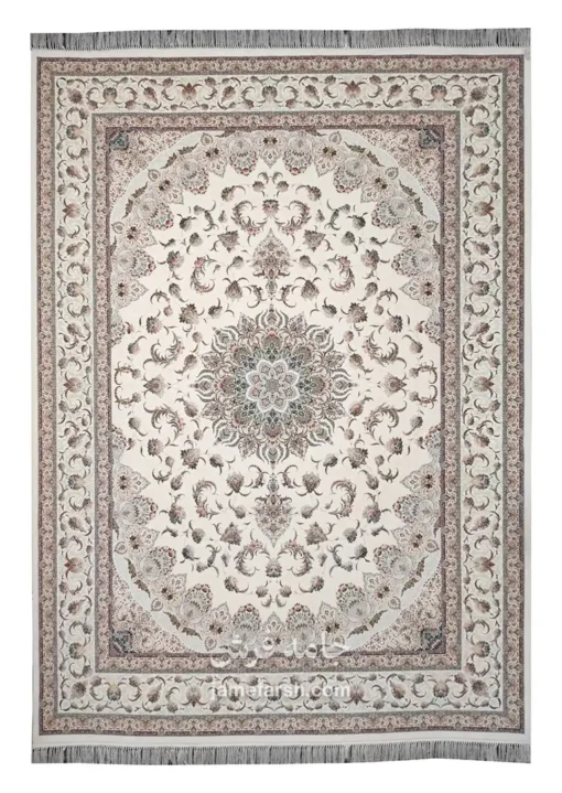 فرش 1500 شانه کرم مشهد کد 815005 تصویر 1