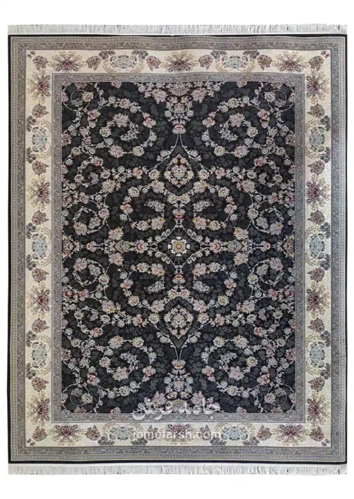 فرش 700 شانه سرمه ای مشهد کد 722367 تصویر 1