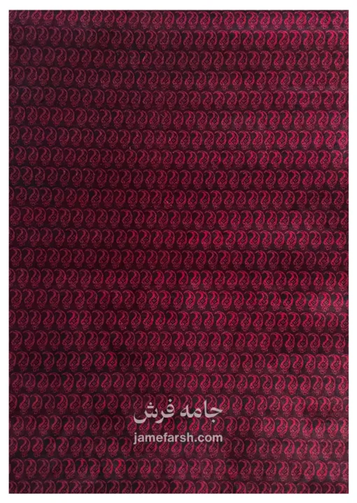 فرش 700 شانه سرمه ای مشهد کد 871338 تصویر 2